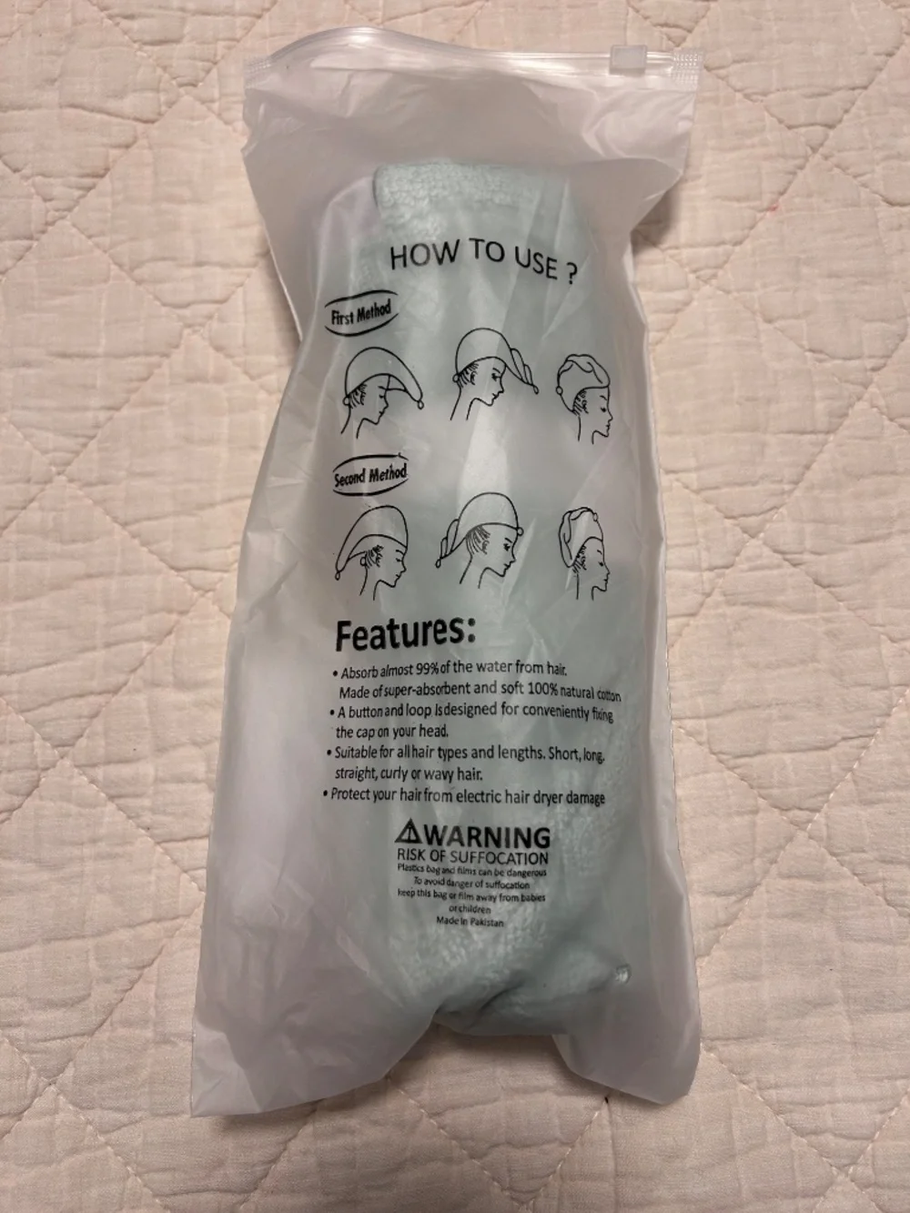 Lili & James hair towel
